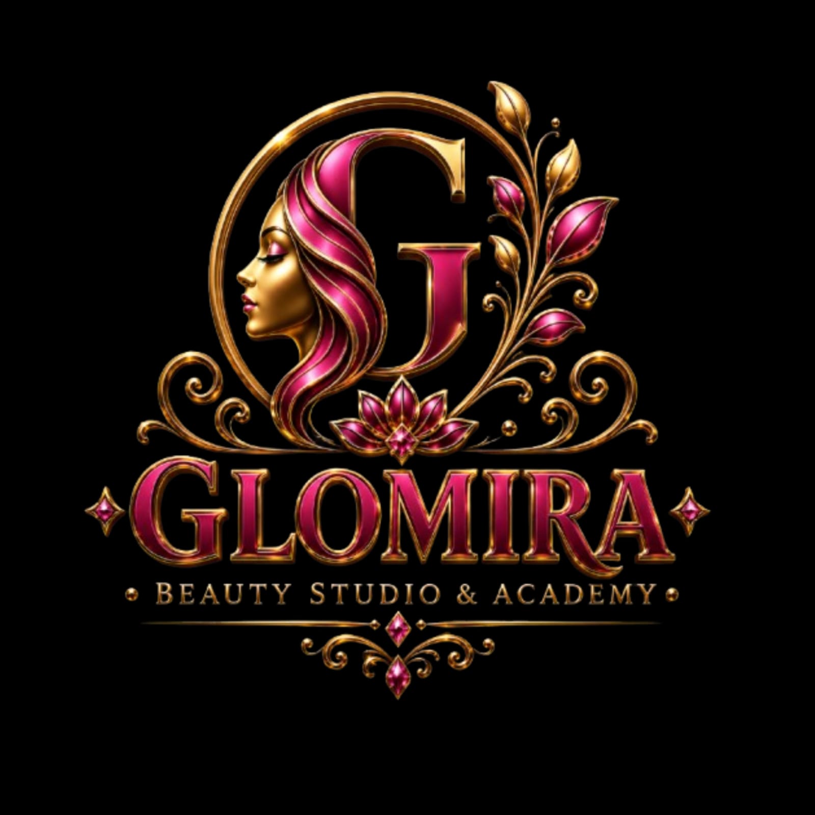 Glomira Beauty Studio & Academy Logo